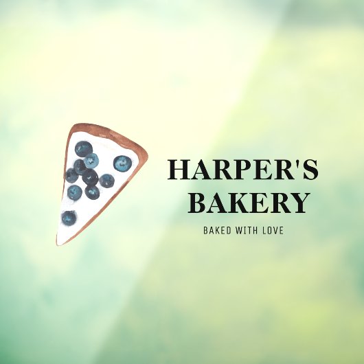 Moderne Sweets Bakery Professional Business Raamsticker (Vel 3)