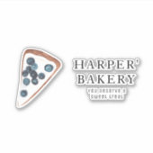 Moderne Sweets Bakery Professional Business Sticker (Voorkant)