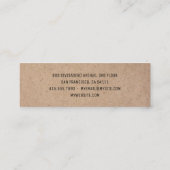 Moderne Sweets Pancake Bakery Professional Busines Mini Visitekaartje (Achterkant)