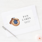 Moderne Sweets Pancake Bakery Professional Busines Rechthoekige Sticker (Envelop)