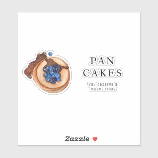 Moderne Sweets Pancake Bakery Professional Busines Sticker (Vel)