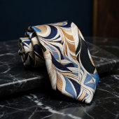 Moderne Swirl Art Deco Patroon Stropdas