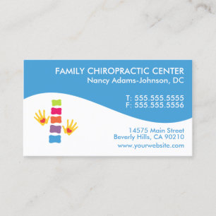 Moderne Swirl Colorful Chiropractic Visitekaartjes