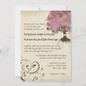 Moderne Swirl Scroll Tree of Life Spring Summer Ar Kaart (Achterkant)