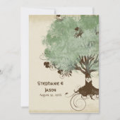 Moderne Swirl Scroll Tree of Life Spring Summer Ar Kaart (Voorkant)