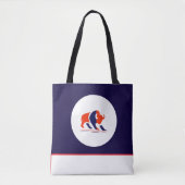 Moderne symbool minimalistische boodschappentas tote bag (Voorkant)