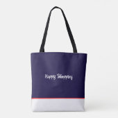 Moderne symbool minimalistische boodschappentas tote bag (Achterkant)