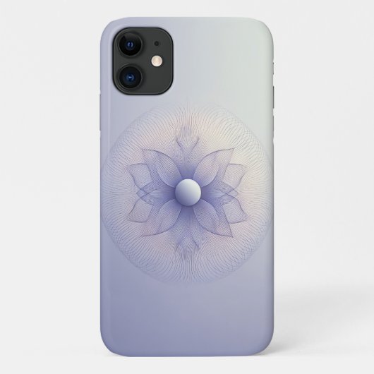 Moderne Symmetrische Geometrische Bloom - Minimali Case-Mate iPhone Case (Achterkant)
