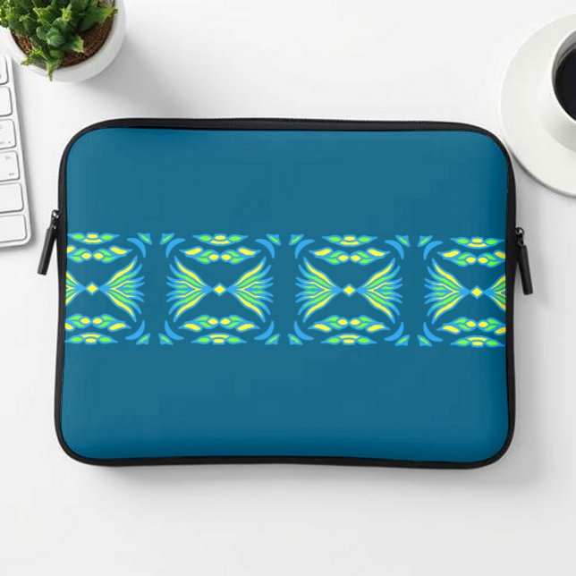 Moderne Symmetry-laptophoes Laptop Sleeve (Creator heeft geüpload)