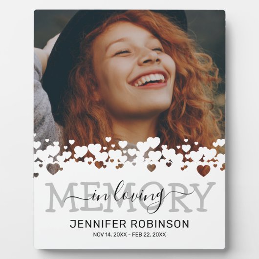 Moderne Sympathie Herdenkingsfoto Fotoplaat (Voorkant)