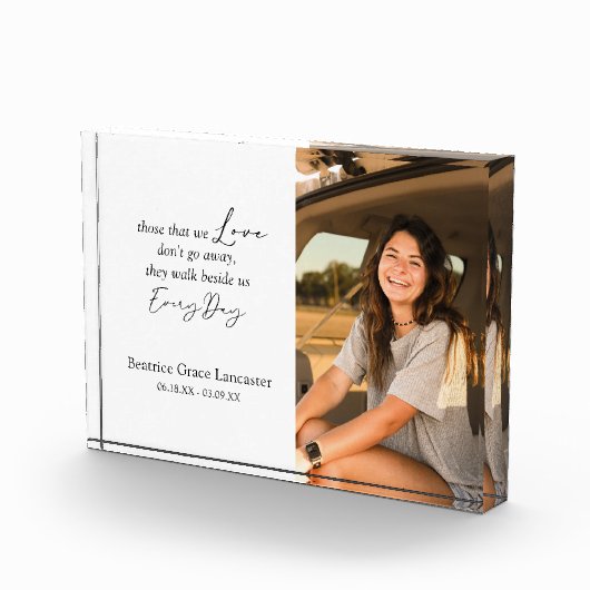 Moderne sympathie rouwmonument fotoblokken (Rechts)