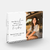 Moderne sympathie rouwmonument fotoblokken (Links)