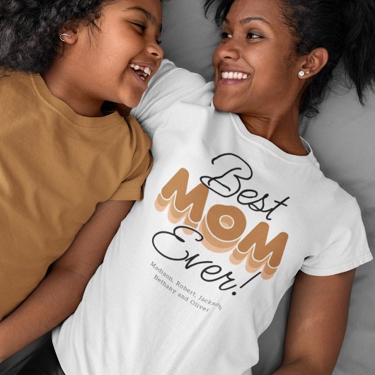 Moderne T-shirt voor de Beste Moeder Ooit