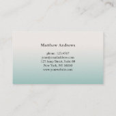 Moderne taart visitekaartje (Achterkant)