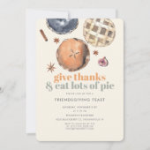 Moderne taart Vrienden geven Diner Feats Party Kaart (Voorkant)