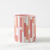 Moderne tabletten, roze, perzikkleurig en koraal mok (Midden)