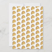 Moderne Taco Eerste Verjaardag Uitnodiging Eén Pat (Achterkant)