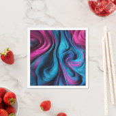 Moderne Tafel Decor-Blauw en Roze- Servet (Insitu)