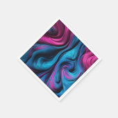 Moderne Tafel Decor-Blauw en Roze- Servet (Hoek)