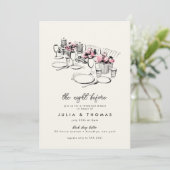 Moderne tafel ketch repetitie kaart (Staand voorkant)