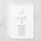 Moderne tafel zitgrafiek Olive Leaf Branch Kaart (Voorkant)