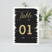 Moderne Tafelkaart met penseelstreken Kaart (Staand voorkant)