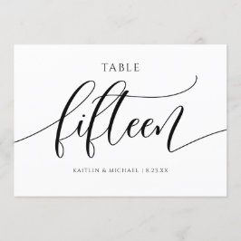 Moderne Tafelkaartjes Bruiloft Calligrafie - 15 Kaart