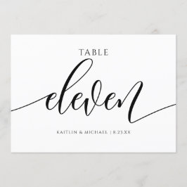 Moderne Tafelkaartjes Huwelijk Calligrafie - 11 Kaart