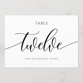 Moderne Tafelkaartjes Huwelijk Calligrafie - 12 Kaart