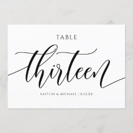 Moderne Tafelkaartjes Huwelijk Calligrafie - 13 Kaart