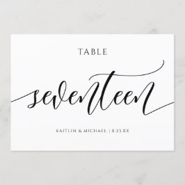 Moderne Tafelkaartjes Huwelijk Calligrafie - 17 Kaart