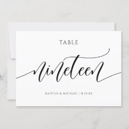 Moderne Tafelkaartjes Huwelijk Calligrafie - 19 Kaart