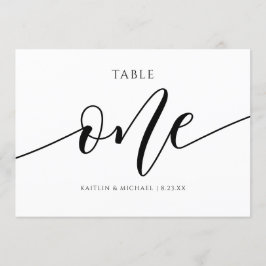 Moderne Tafelkaartjes Huwelijk Calligrafie - 1 Kaart