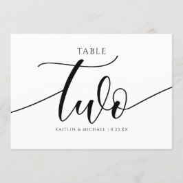 Moderne Tafelkaartjes Huwelijk Calligrafie - 2 Kaart