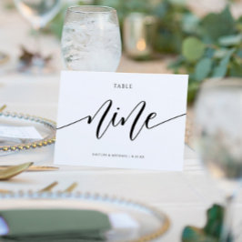 Moderne Tafelkaartjes Huwelijk Calligrafie - 9 Kaart