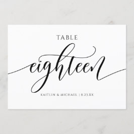 Moderne Tafelkaartjes Huwelijk Kalligrafie - 18 Kaart