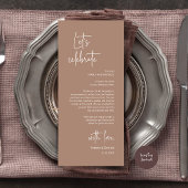 Moderne Tafelsetting Eten Dinerfeest Bedankkaart Programmakaart