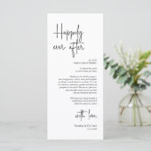 Moderne Tafelsetting Eten Partij Bedankkaart Programmakaart (Staand voorkant)