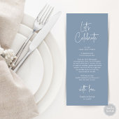 Moderne Tafelsetting Eten Partijtje Bedankkaart Programmakaart