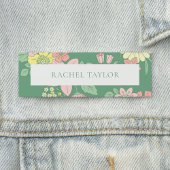 Moderne Tagline Boho Floral Naamplaatje