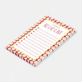 Moderne Takenlijst met Madeliefjes Post-it® Notes (Schuin)