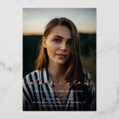 Moderne talk 30e verjaardag voor mij folie uitnodiging (Voorkant)