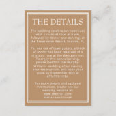 Moderne Tan Beige Behuizing Kaart (Voorkant)