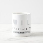 Moderne Tand Icon Professioneel Beste Tandarts Koffiemok (Center)