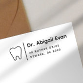 Moderne Tand Icon Professionele Tandarts Zelfinktende Stempel