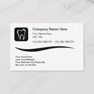 Moderne Tand Logo Tandheelkundige Visitekaartjes