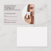 Moderne Tandarts Kantoor Afspraakkaarten Budget Afsprakenkaartje (Voorkant / Achterkant)