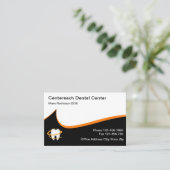 Moderne Tandarts Kantoor Afspraakkaarten Visitekaartje (Staand voorkant)