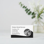 Moderne Tandarts Kantoor Budget Afspraakkaarten Visitekaartje (Staand voorkant)