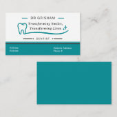 Moderne Tandarts Visitekaartje Template (Voorkant / Achterkant)